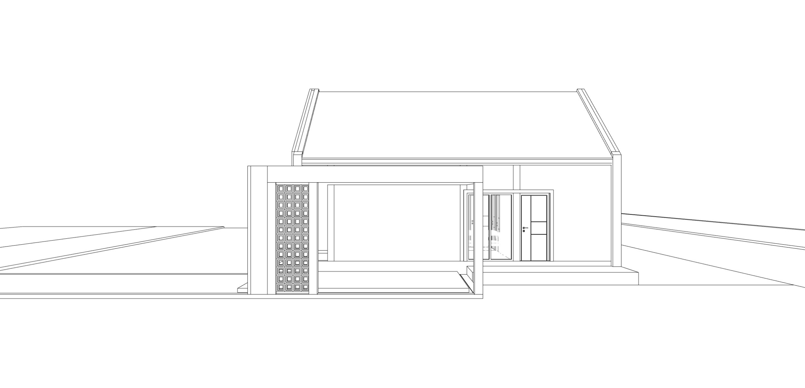 Nacrt pročelja kuće MODULAR NORD