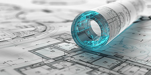 pngtree-detailed-architectural-blueprints-rolled-up-on-desk-in-engineering-office-construction-image_16373499
